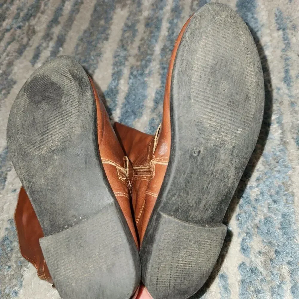 Mid-calf Rise Tan Boot for Girls || sz 3 || GUC